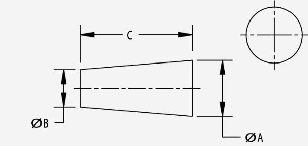 EPDM Tapered Plugs Diagram