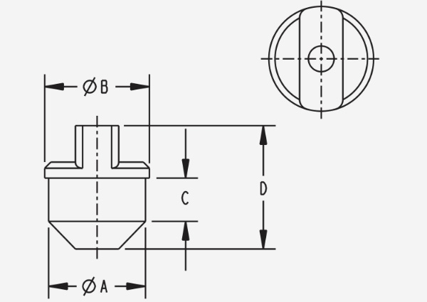 Rubber Seal Plugs with Tab Diagram