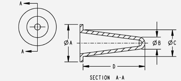 Silicone Flange Plugs Diagram