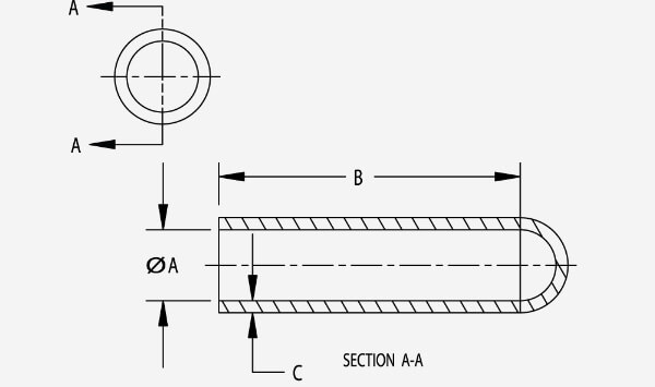 EPDM Rubber Caps Diagram