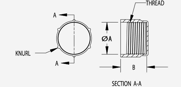 Threaded Caps Diagram