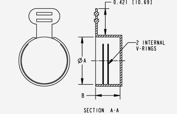 Threaded Tear Caps Diagram