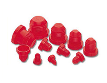 red plastic plugs